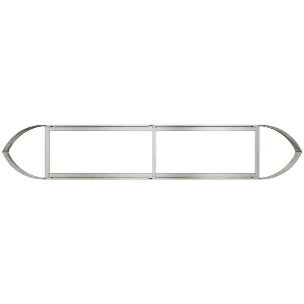 Raised Garden Bed for Outdoor Use Stainless Steel 220 x 40 x 40 cm Steel