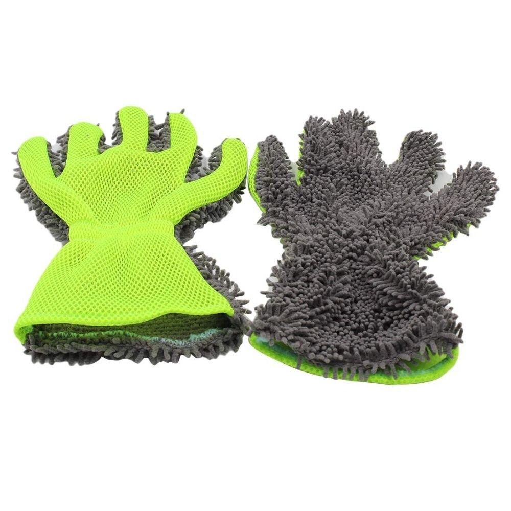 Anti-Scratch Car Washing Gloves Thick Cleaning Glove No Damage Washing Mitt  Auto Detailing