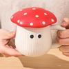 Милый гриб Полный набор посуды Керамическая чашка Тарелка Суповая миска Набор Пара с ложкой Чашка для молока Детская посуда Кухонная утварь