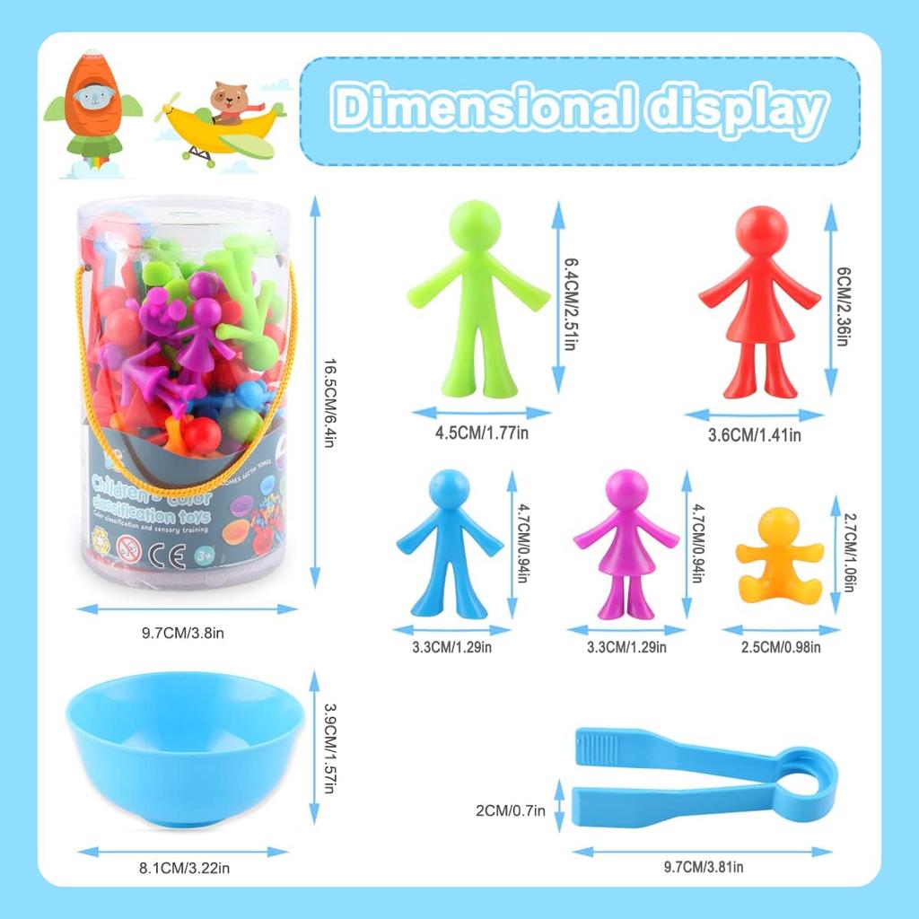 Игрушки от 3 лет, игрушки Монтессори от 3 лет, игрушка для распознавания цветов подсчета динозавров с подходящими чашками и пинцетом, цвета для развития мелкой моторики