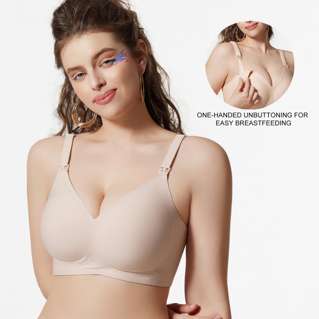 Women's Underwear: Gel-Filled, Wire-Free, Comfortable Anti-Sagging Plus Size Nursing Bra