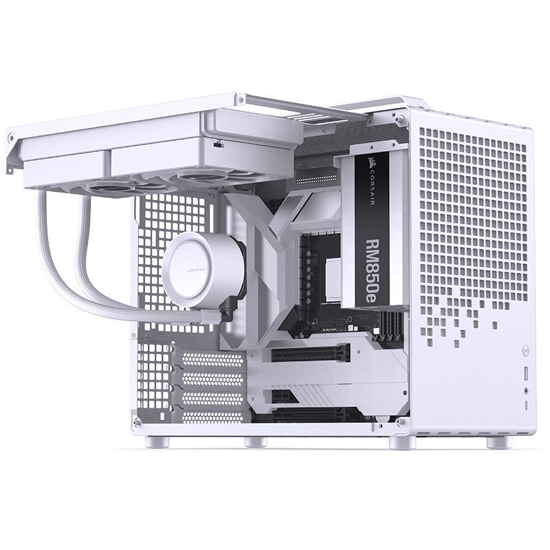 Корпус JONSBO Z20 белого цвета MATX со съемной ручкой, поддерживает водяное охлаждение 240 мм