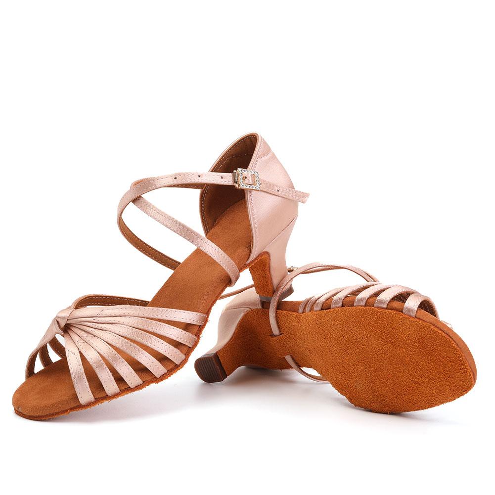 Женские Девичьи Латиноамериканские Танцевальные Туфли Средний Каблук 5СМ Бальные Танцевальные Туфли Сальса Танго Мягкая Подошва Для Помещения