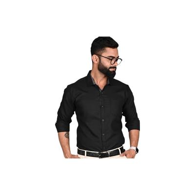 Повседневная рубашка Tee Projekt для мужчин, классический крой, с длинным рукавом, подходит для мероприятий, официальная одежда
