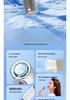 Handheld Transparent Mecha Air-Cooled Fan with HD Display & Semiconductor Cold Compress