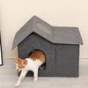 Кошачий домик для уличных кошек складной водонепроницаемый непромокаемый домик для диких кошек пещера для кошек