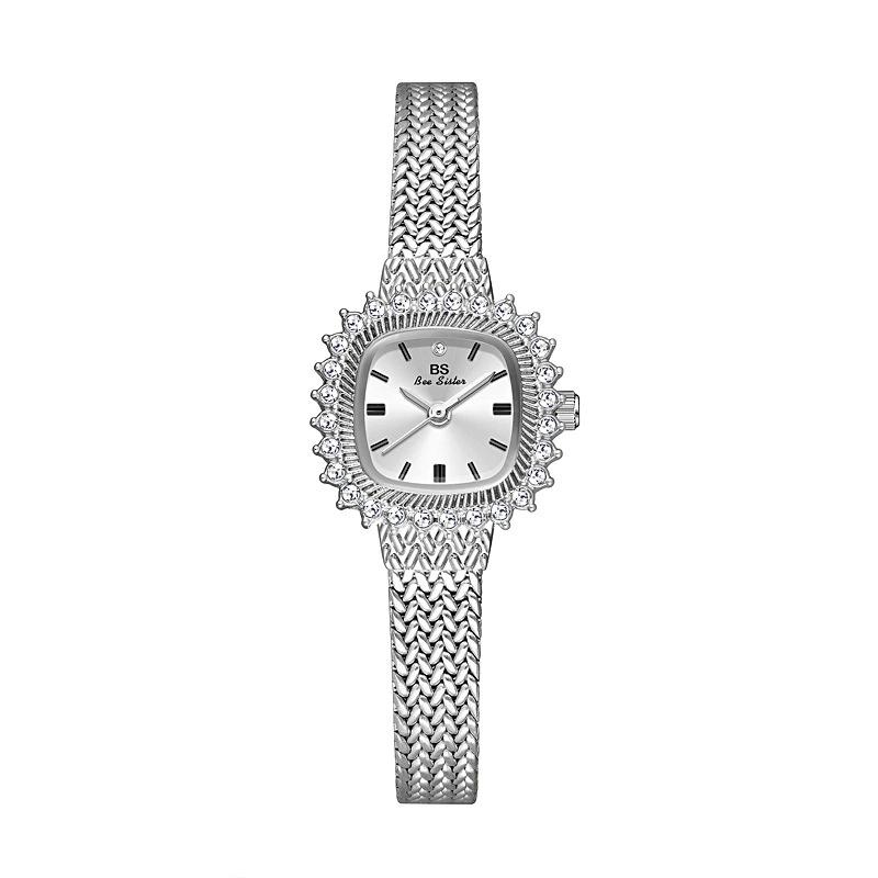 BS Bee Sister Elegant Fashion Alloy Women Watches Luxury Gold Silver Woman Watch Waterproof Quartz Ladies Wristwatches Gifts