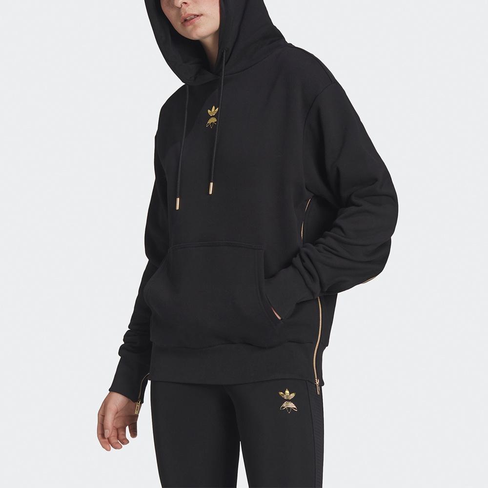 (WMNS) adidas Logo Hoodie 'Black' Women's HG6654