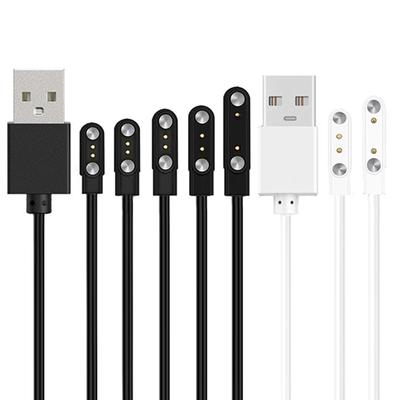2-пиновый сильный магнитный зарядный кабель USB-зарядная линия шнур веревка Черный Белый Цвет Совместим с умными часами Универсальный
