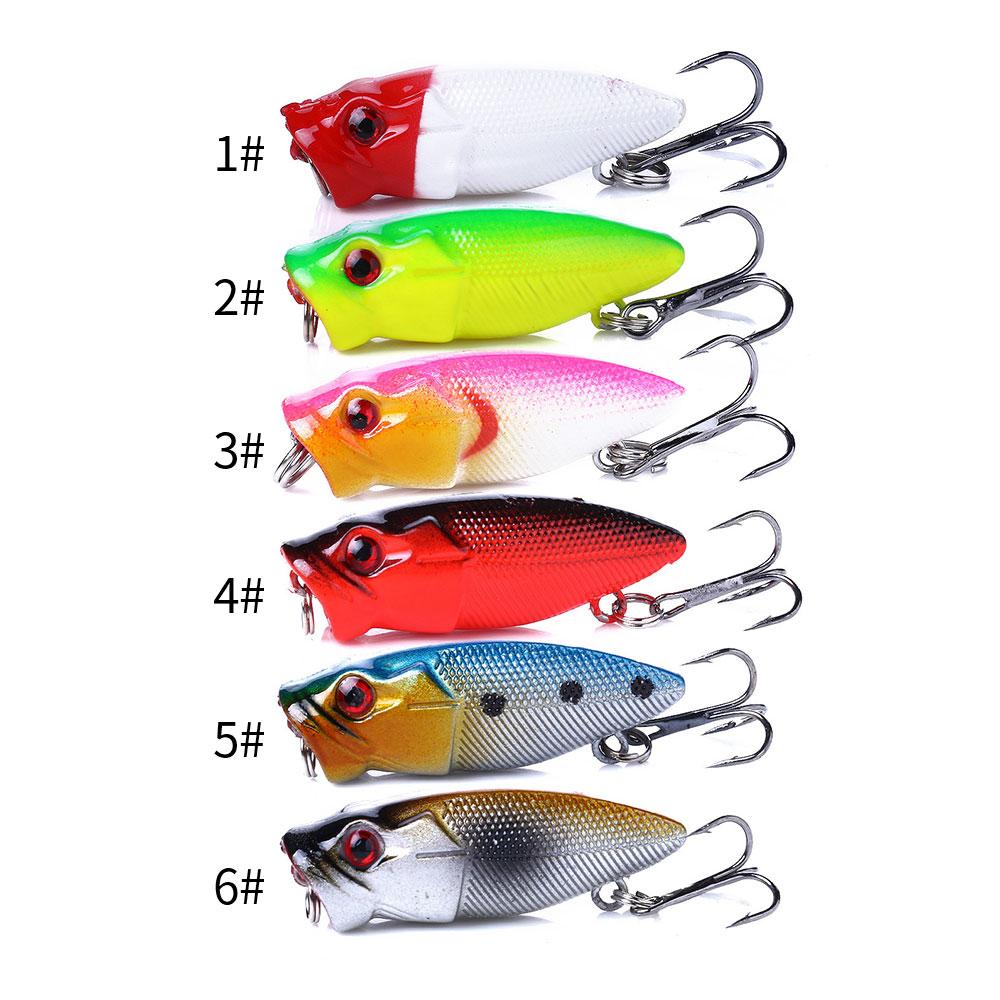 1шт Hengjia Mini Topwater Popper Рыболовная приманка 3,5 см 2,7 г Жесткая пластиковая рыболовная приманка