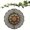 Rotating Hook Mandala Flower Decor Rustic Acrylic Hanging Ornament for Home Garden Thanksgiving Mothers Day Animal Theme No Electricity Needed