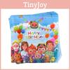 Набор для дня рождения Cocomelon с бумажными тарелками, стаканами, салфетками для детского праздника