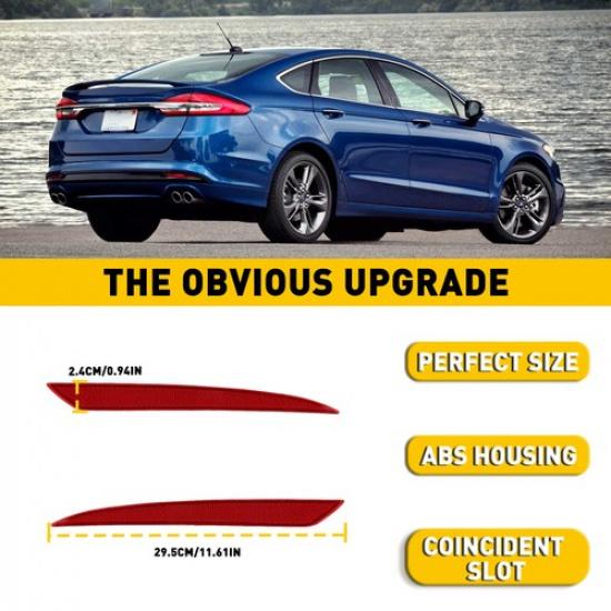 Задний отражатель Бампер Фонарь Лампа Левый+Правый Для Ford 2013 Fusion 2015-2018 2014