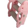 Toddler Slide Folding Plastic Stable Structure Reliable Protection Kids Climber Slide for Kids Pink