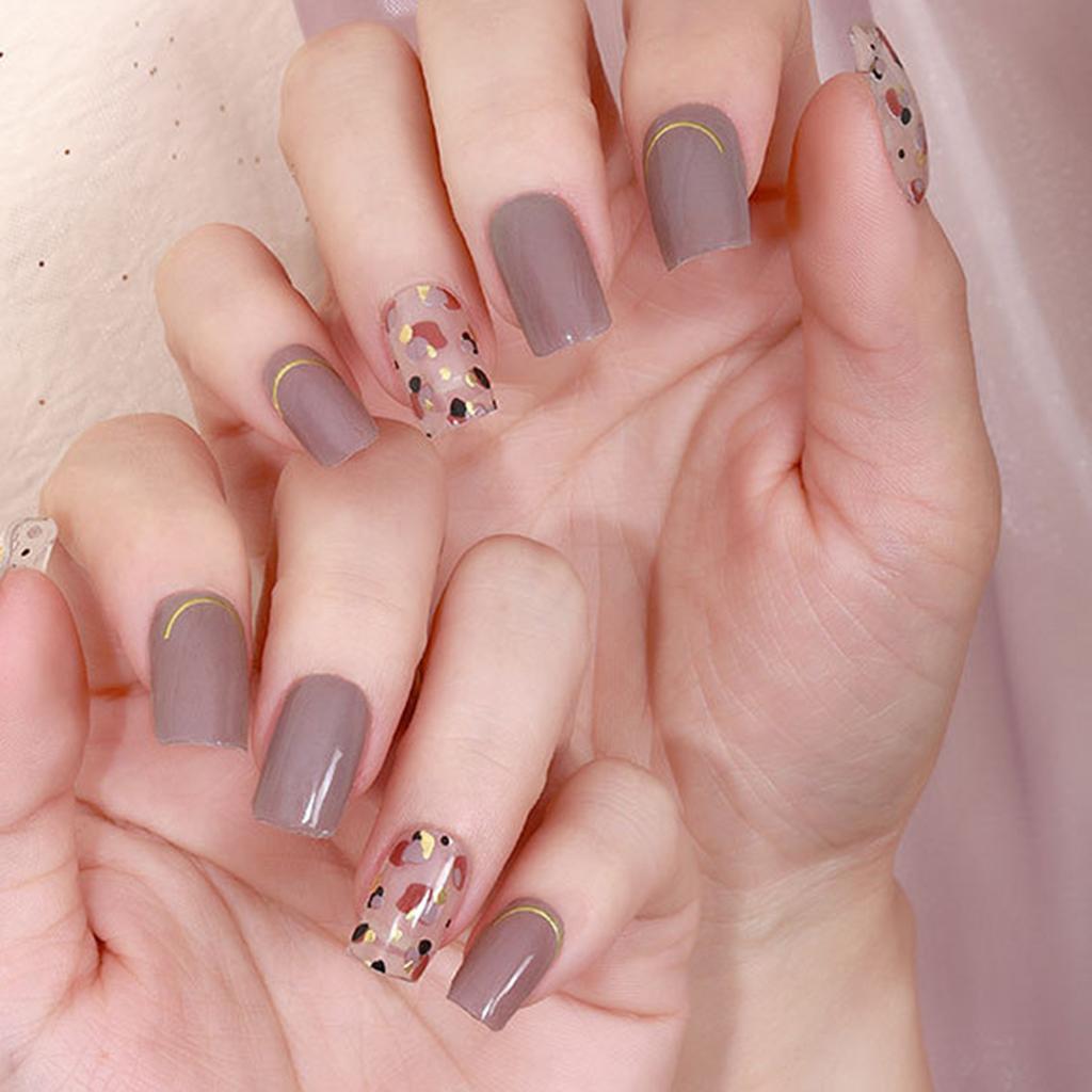 Полуотверждённый гель-лак для ногтей, модный дизайн, классические полоски, водостойкий клей, полное покрытие, гель-наклейки для дизайна ногтей