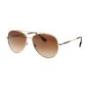 Monogram Steel Aviator Sunglasses Women's Gold