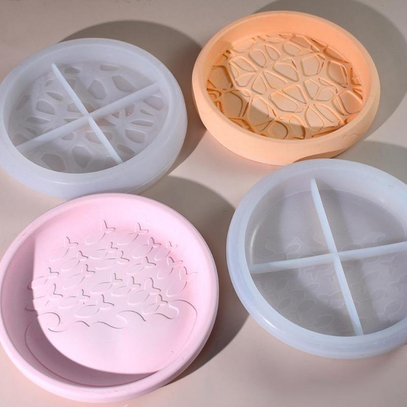 Сделай сам Форма для капельной смолы Водный узор Подставка для хранения рыбок Океанский стиль Форма для подноса для украшений