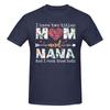 Piece Mom and Nana Graphic  Cotton TShirt Nana Mothers Day Tees Tops For Unisex