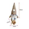 Dwarf Christmas Dwarf Ornament Faceless Doll Gnomes Sitting Doll  New Year Gift