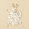 Baby Animal Cotton Swaddle With Plush Rabbit Toy For Sleep And Comfort
