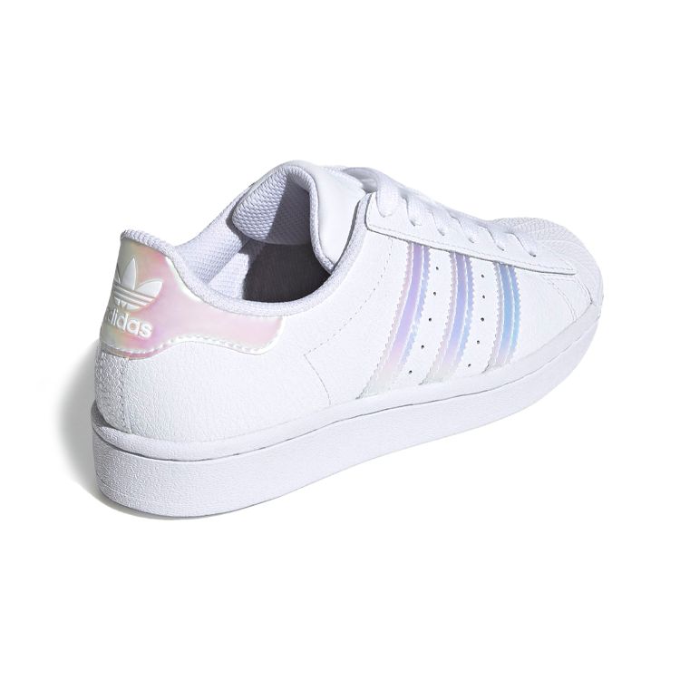 adidas Оригинальные низкие кеды Superstar для детей, белые лазерные детские кеды для скейтбординга FW0813