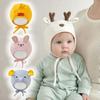 Cartoon Animals Kid Ear Protection Hat Soft Baby Winter Plush Hats  For 8-18 Months