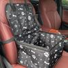 Dog Car Seat with Storage Pockets Travel Dog Car Seat Cover Folding Hammock Dog Car Seat Basket for Small Medium Dogs