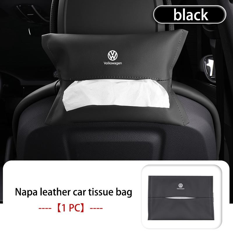 Car Tissue Box Backrest Armrest Box Sun Visor Paper Bag For Volkswagen VW Scirocco Passat Polo B5 B6 B7 CC Tiguan Sharan Touran zj3
