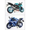 1/9 Yamaha YZF-R1M Сплав Спортивный Мотоцикл Металлические Литые Модели Уличный Гоночный Мотоцикл Модель Высокая Симуляция Звук и Свет Детские Игрушки Подарок