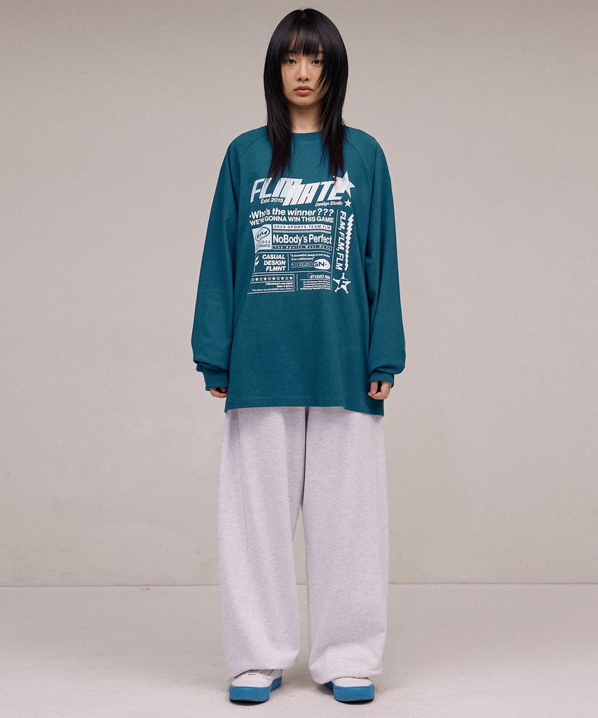 FILLUMINATE Sports Layout Long Sleeve-Blue