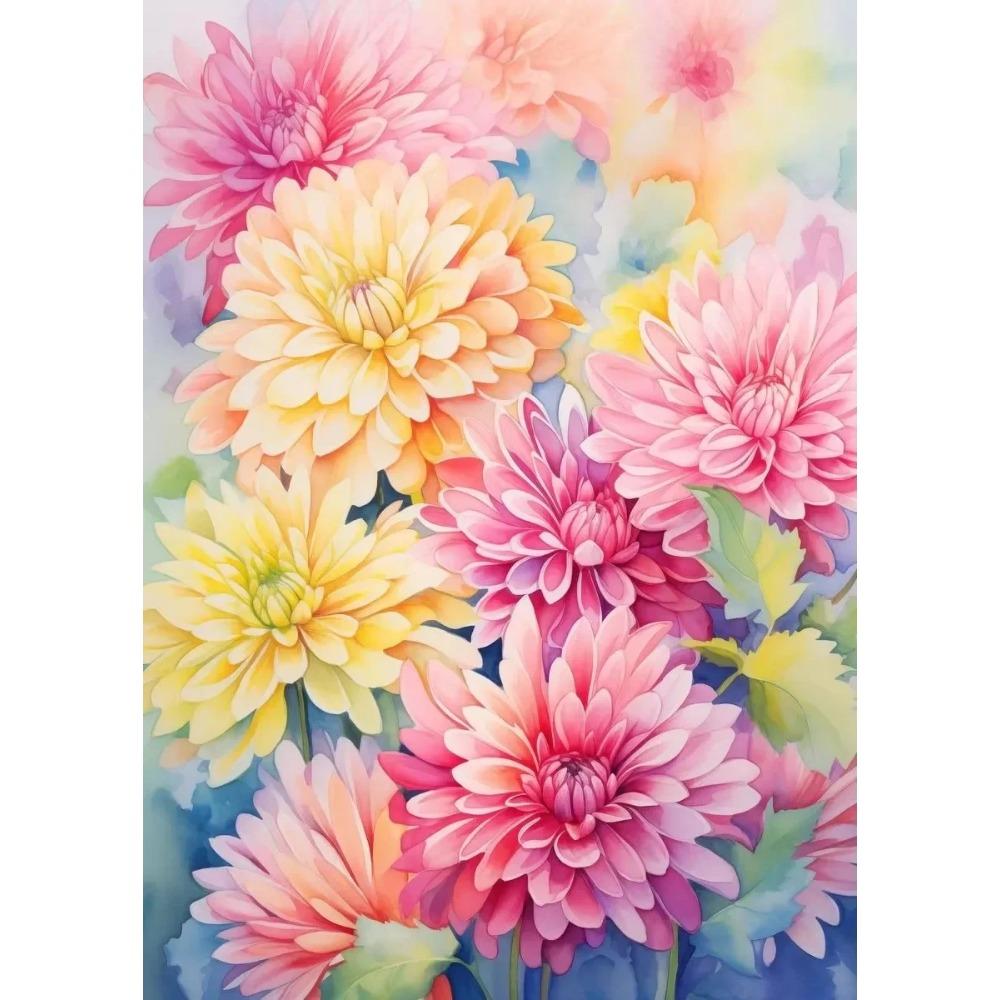 Modern Art Flower Power Poster Aesthetic Canvas Paintings and Prints Wall Art HD Pictures for Home Office Room Frameless