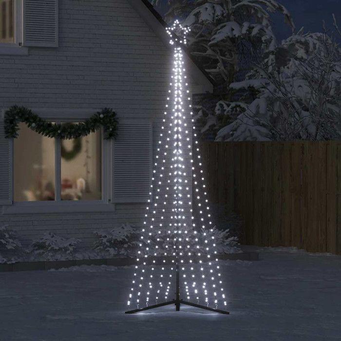 VidaXL LED Christmas Tree 495 LEDs Cool White 300.5 Cm, Christmas Light, LED Christmas Light, Outdoor Christmas Light, 4016437
