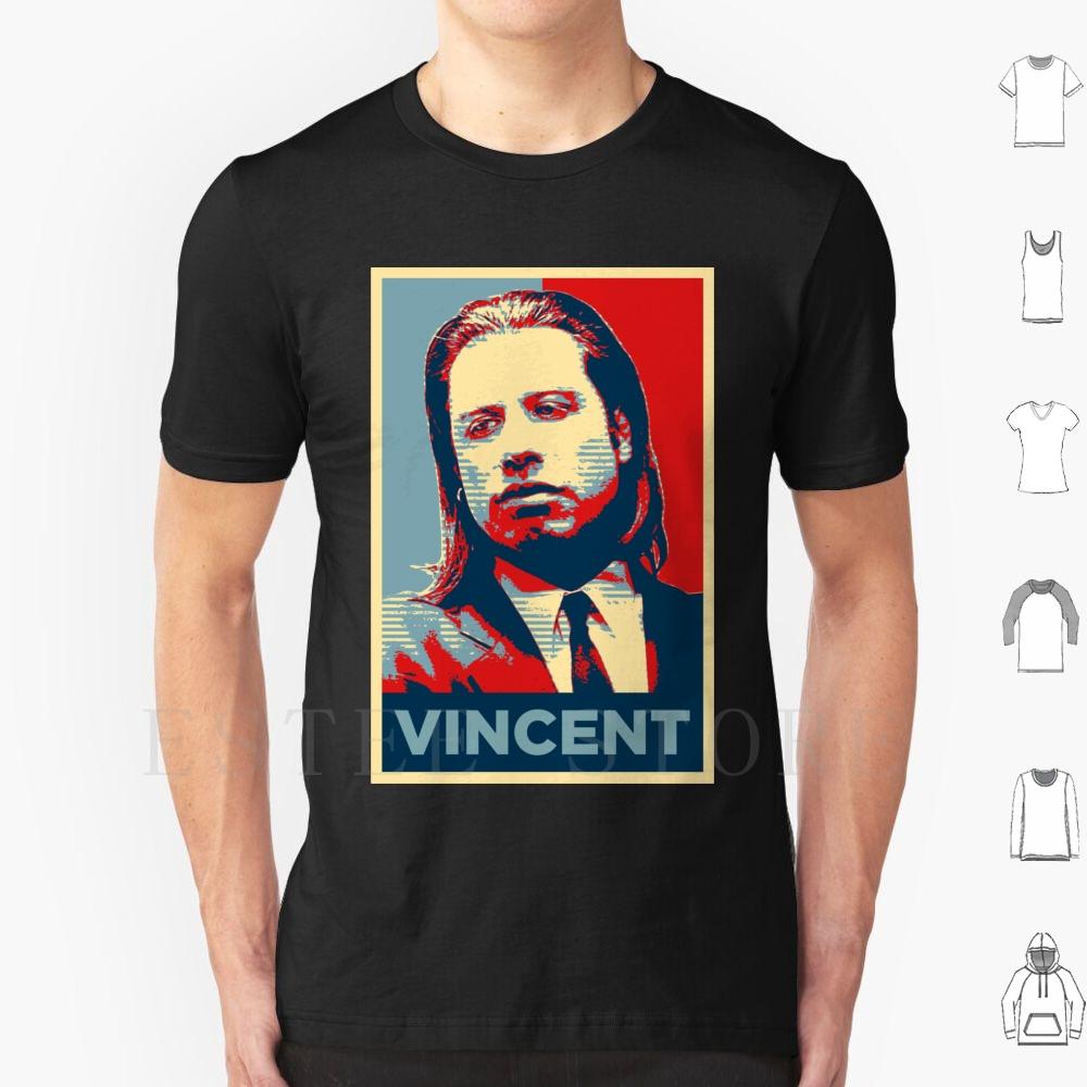 Vincent Pulp Fiction ( Obama Effect ) T Shirt Cotton Men DIY Print Pulp Fiction Jules Jules Winnfield Samuel L Jackson Quentin
