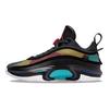 Air Jordan 36 Low Black Multi-Color Мужские кроссовки Washed-Teal Vivid-Sulfur Rush-Pink DH0833-063