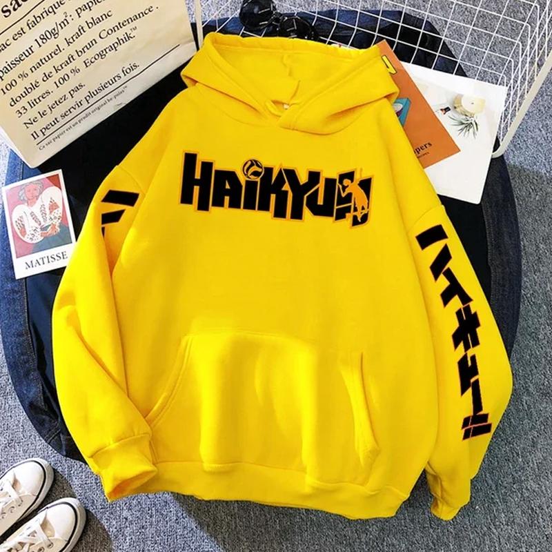 Япония Аниме Haikyuu Манга Принты Толстовки Мужские Новые Модные Толстовки Хип-Хоп Флисовые Толстовки Круглый Вырез Пуловеры Милая Одежда