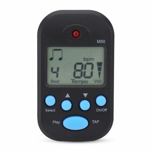 DOACT Mini Digital Beat and Tap Function M50 Tempo Metronome, Multi-Function Digital Metronome, Easy To Use, Ideal for Instrument Practice and Band Pe
