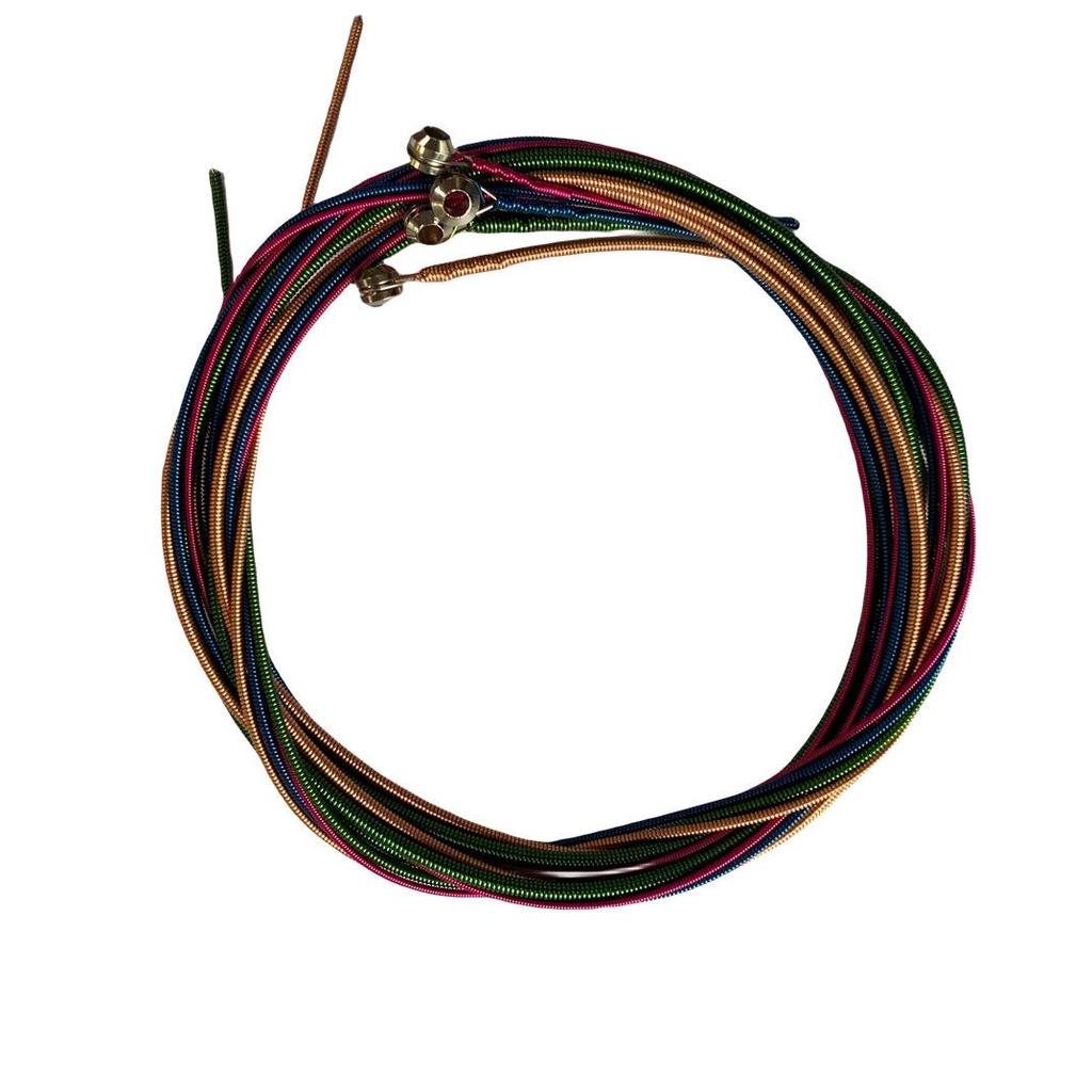 Electric Bass Steel Strings - Colored 4-String Set for Musical Instruments