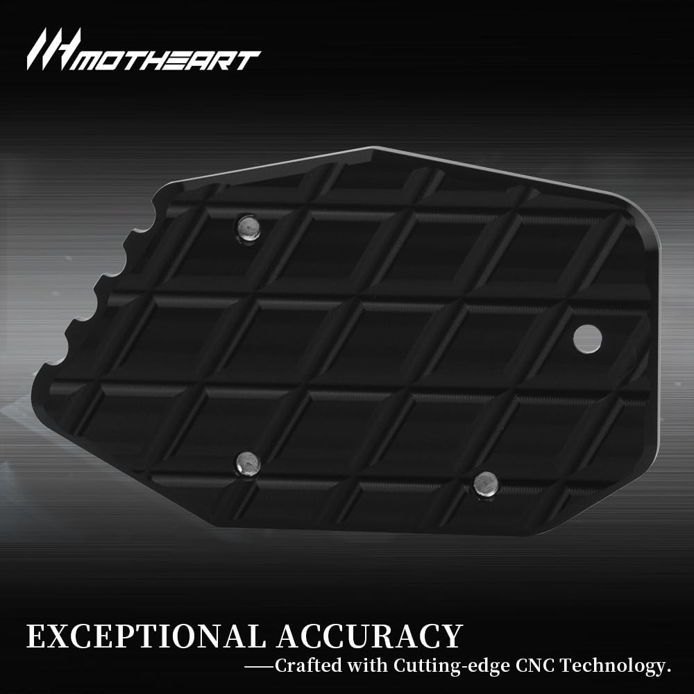 MotHeart Motorcycle Extension Stand Pad for CB650R 2019-2024 Motorcycle Parking Pad Stand Extension Side