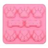 Силиконовая форма с изображением кошачьего следа, формы для торта, форма в форме кости, форма для помадки и печенья, 3D DIY, формы для выпечки в виде кошачьей лапы, аксессуары для выпечки