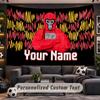 Wall Hanging Tapestry Custom NameGorilla Tag Pattern Personalized Printed Fabric Wall Decor