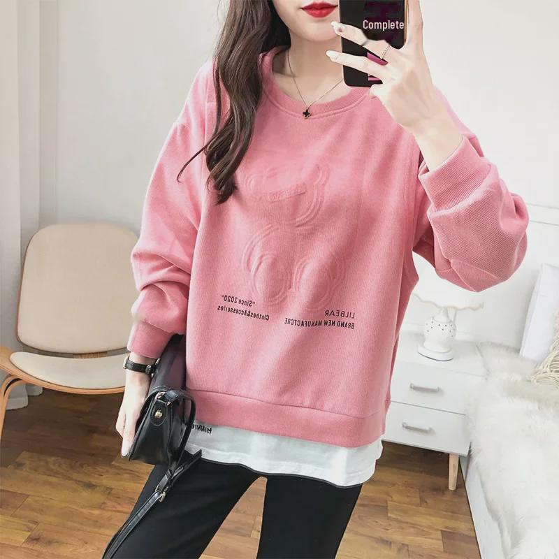 Стильные топы для кормления после родов: Чистый хлопок, с длинными рукавами, идеально подходит для весны и осени, модно для мам