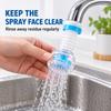 Extendable Faucet Spray Attachment with Flexible Bellows, 3 Colors