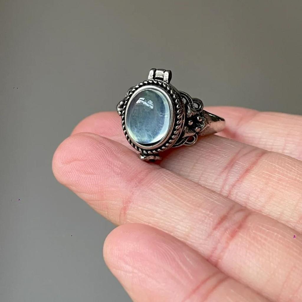 Европейское винтажное медное кольцо с компасом «Звездное небо», дизайн «Корона-ромб»