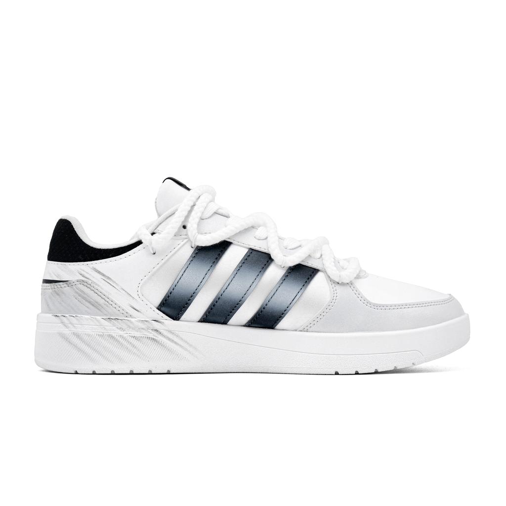 Adidas Neo Courtbeat Rebirth Musical Note Cushioning Breathable Low top Skateboard Shoes Unisex Black White JS3010(Team965-)