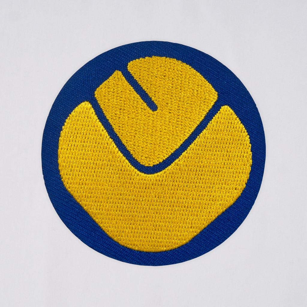 Leeds United FC Mens Retro Polyester V Neck T-Shirt