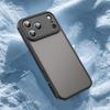 For iPhone 17 Pro Case Drop Proof Airbags Frosted Translucent PC+TPU Phone Back Cover