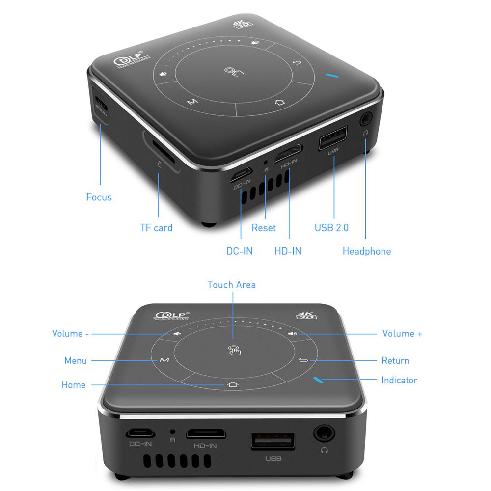 Vivicine P11 Новейший смарт-карманный мобильный 3D-мини-проектор