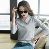 2024 Spring New Fashionable Shirt Simple Lapel Temperament Long-sleeved T-shirt Women's Top Bottoming Shirt