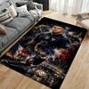 Sports Area Rug, Kylian Mbappe France 10 World Cup Trophy Poster, Fan Cave Decor, Non-Slip Mat