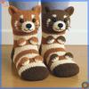 3D Knit Animal Socks Cute Floor Socks Hand Crocheted Double Layer Warm Sock with Cute Rabbit Panda Animals Christmas Gifts